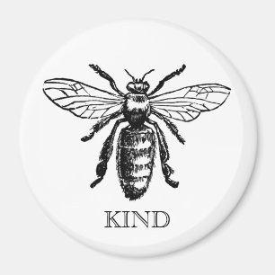 Vintage Biene ist netter Magnet
