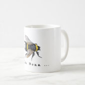 Vintage-Biene-Kaffee-Summen-Funny Kaffeetasse (VorderseiteRechts)