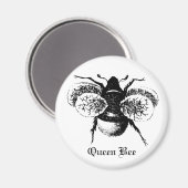 Vintage Biene Magnet (Vorderseite/Rückseite)