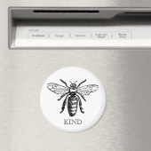 Vintage Biene mit freundlichem Charakter Magnet (In Situ (Geschirrspüler))