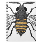 Vintage Biene Notizblock (Vorderseite)