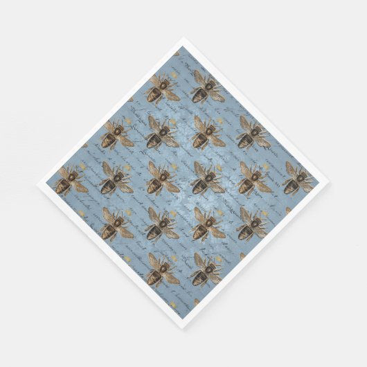 Vintage Biene Serviette (Ecke)