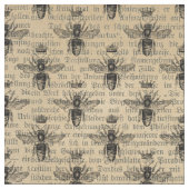 Vintage Biene Stoff (Nahaufnahme)