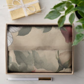 Vintage Biene und Schmetterling mit rosa Rosen Seidenpapier (Geschenk)