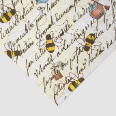 Vintage Biene und Tee-Dekoupage  Seidenpapier (Ausschnitt)