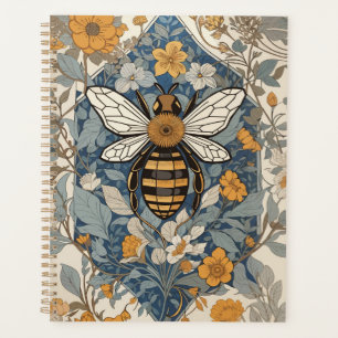 Vintage Biene und wilde Blumen Planer