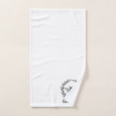 Vintage Biene verziert Badhandtuch Set (Handtuch)