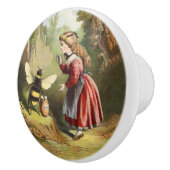 Vintage Biene Viktorianischer Honigwald Keramikknauf (Rechts)