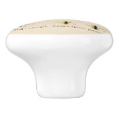 Vintage Bienen 6 Keramikknauf (Seitenansicht)