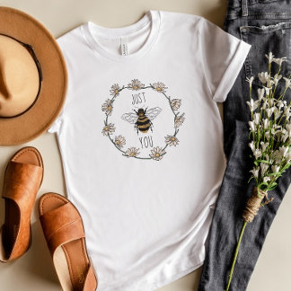 Vintage Bienen Blume Daisy Zitat nur Sie T-Shirt