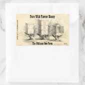 Vintage Bienen Hives Honey Jar Stickers (Tasche)