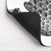 Vintage Bienen Mousepad (Ecke)