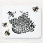 Vintage Bienen Mousepad (Vorne)