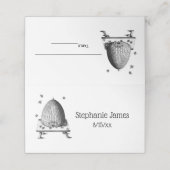 Vintage Bienen und Bienenstock #2 Platzkarte (Außenseite Aufgefaltet)