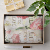 Vintage Bienen und Rose Seidenpapier (Geschenk)