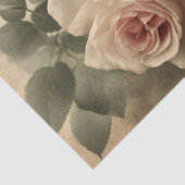 Vintage Bienen und Rosen Seidenpapier (Detail)