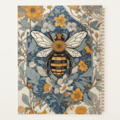 Vintage Bienen und wild lebende Blume Planer (Rückseite)