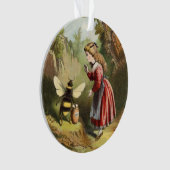 Vintage Bienen Viktorianischer Honigtopf Ornament (Vorderseite)