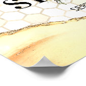 Vintage BienenBaby-Dusche Begrüßungszeichen Poster (Ecke)