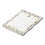 Vintage Bienenblauer Wildblume Notizblock (Rotiert)