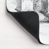 Vintage Bienenboxen Honig Mousepad (Ecke)