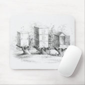 Vintage Bienenboxen Honig Mousepad (Mit Mouse)