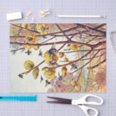 Vintage Bieneninsekten Frühlingsinsekten Willow Bl Seidenpapier (Handwerk)