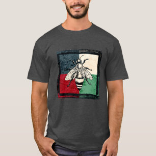 Vintage Bieneninsektenfarben T-Shirt