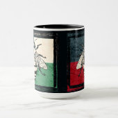 Vintage Bieneninsektenfarben Tasse (Zentrum)