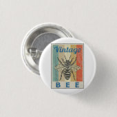 Vintage Bienenkönigin Honey Beekeeper Button (Vorne & Hinten)