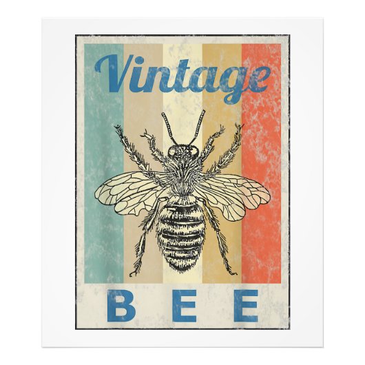Vintage Bienenkönigin Honey Beekeeper Fotodruck (Vorne)