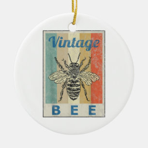 Vintage Bienenkönigin Honey Beekeeper Keramik Ornament