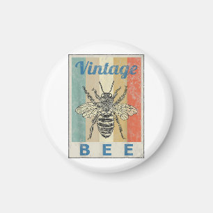 Vintage Bienenkönigin Honey Beekeeper Magnet