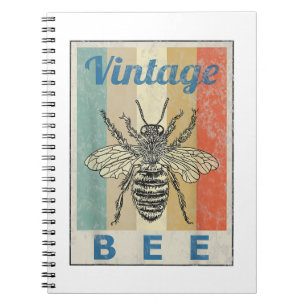 Vintage Bienenkönigin Honey Beekeeper Notizblock