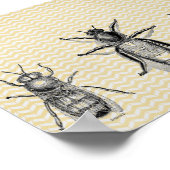 Vintage Bienenkunst Poster (Ecke)