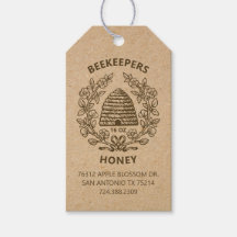 Vintage Bienenrustikale Honigmarke
