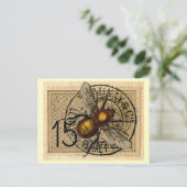 Vintage Bienenstock Postkarte (Stehend Vorderseite)