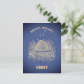 Vintage-Bienenstock Postkarte (Stehend Vorderseite)