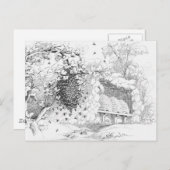 Vintage Bienenstöcke Postkarte (Vorne/Hinten)