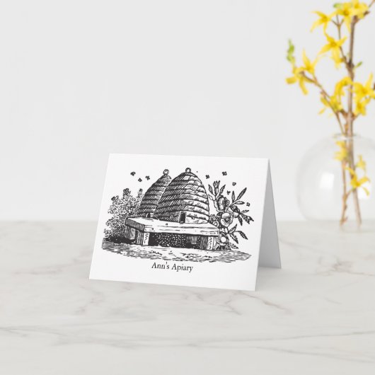 Vintage Bienenvölker Mitteilungskarten (Gelbe Blume)