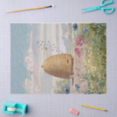 Vintage Bienenvölker-Wildblume Seidenpapier (Basteln)