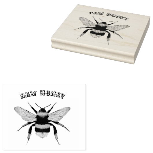 Vintage Bienenzucht Gummistempel (Stempel)