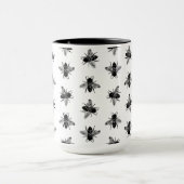 Vintage Bienenzucht - HINTERGRUNDFARBE Tasse (Zentrum)
