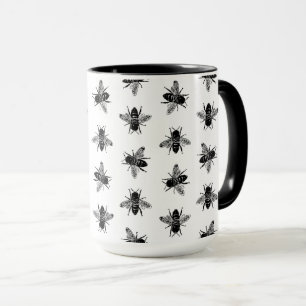 Vintage Bienenzucht - HINTERGRUNDFARBE Tasse