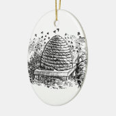 Vintage Bienenzucht Keramik Ornament (Links)