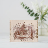 Vintage Bienenzucht Postkarte (Stehend Vorderseite)