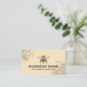 Vintage Bienenzucht und Blume Visitenkarte (Stehend Vorderseite)