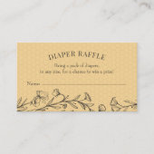 Vintage Bienenzucht-Wildblume Einsteckkarte Visitenkarte (Vorderseite)