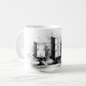 Vintage Bienenzuchtbienen Kaffeetasse (Vorderseite Links)