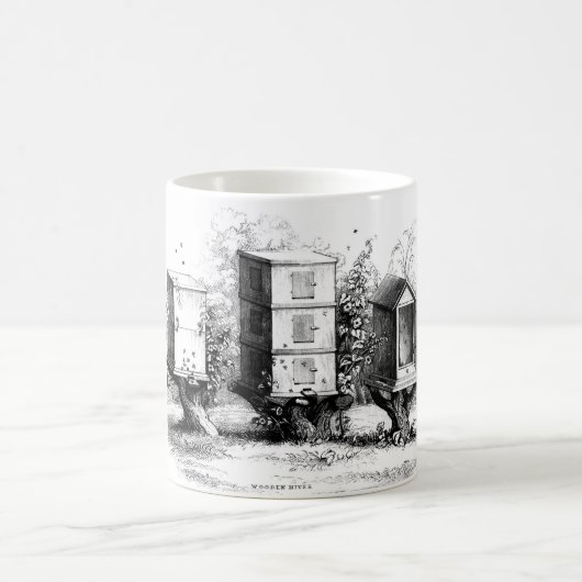 Vintage Bienenzuchtbienen Kaffeetasse (Mittel)
